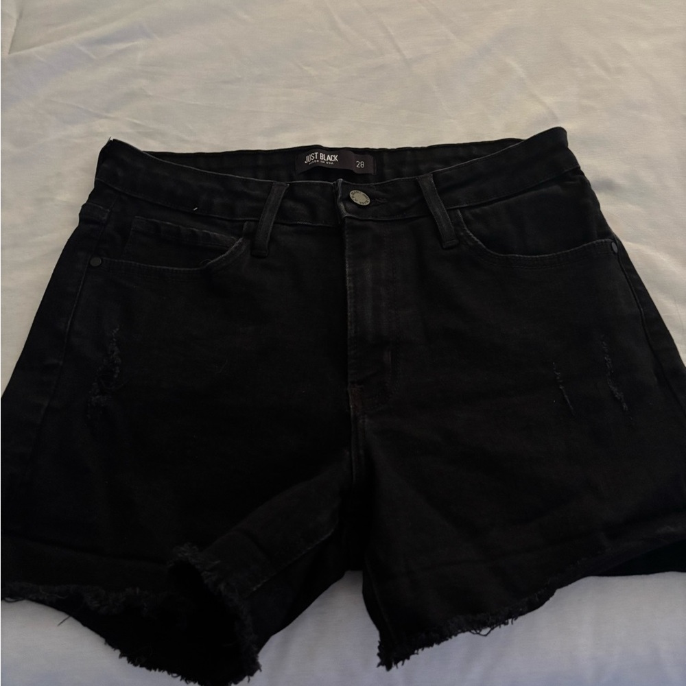 Just Black Women's Dark Denim Shorts